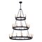 Maxim Lighting Noble 30-Light 50" Wide Black / Natural Aged Brass Chandelier 26278BKNAB - alternate 1